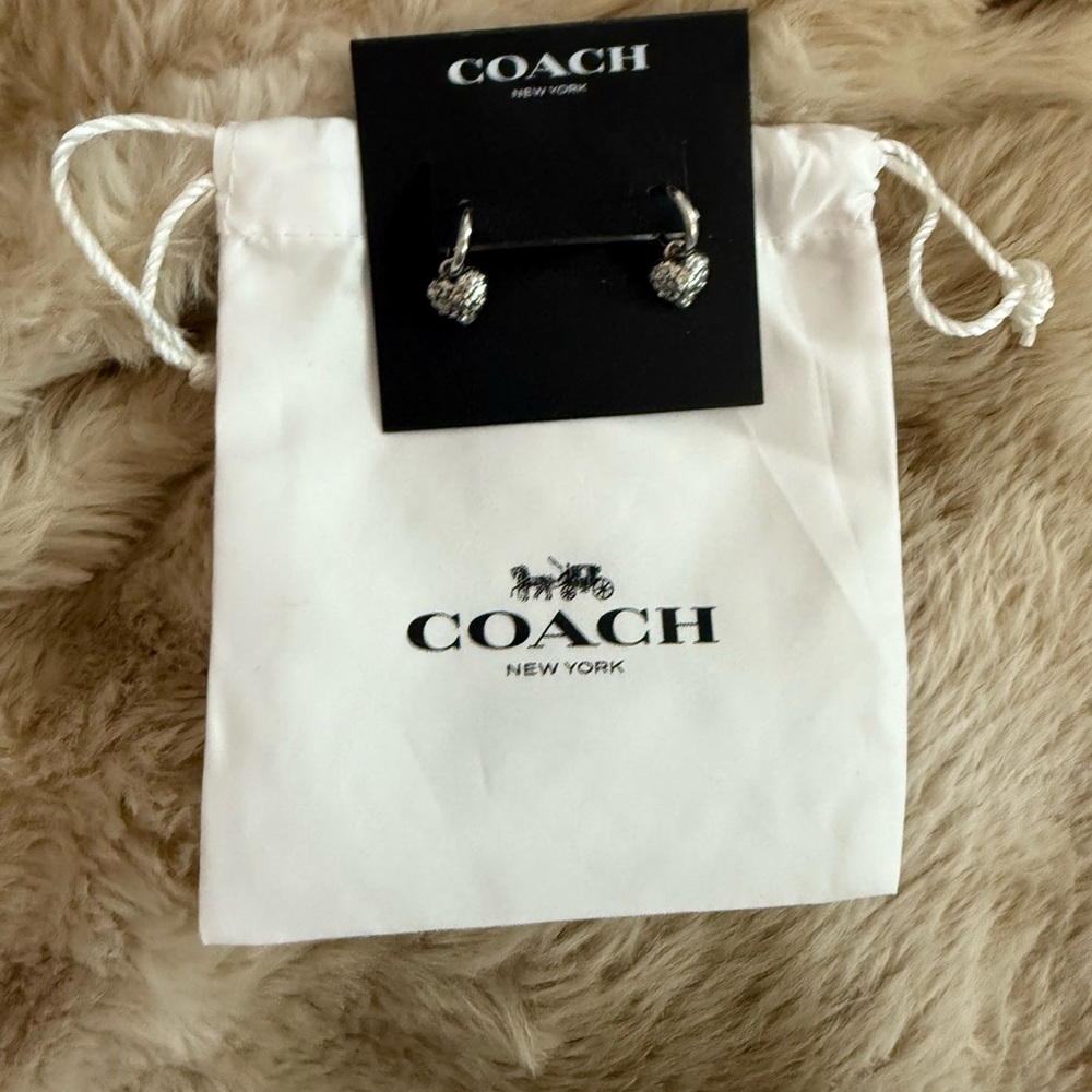 Coach Silver Stud Earrings